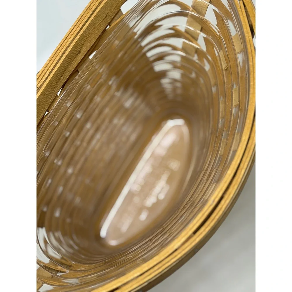 Longaberger Wall‎ Vase Basket Brown At Home Garden Collection Woven Wood 2005